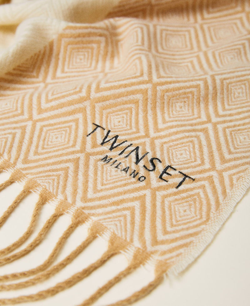 Sciarpa jacquard con logo