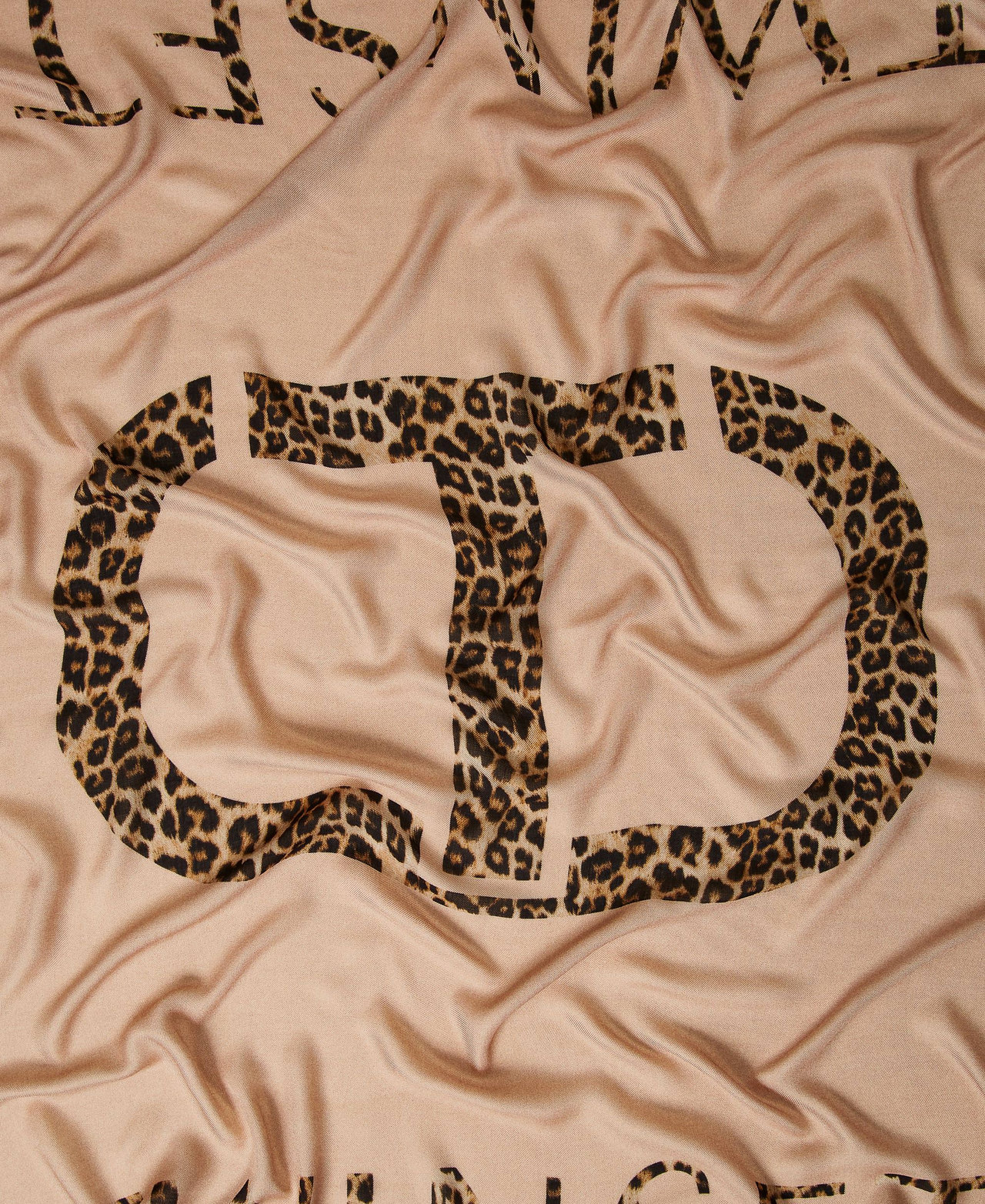 Куфия с животным логотипом Принт Oval T Животный принт женщина 222TA4104-03