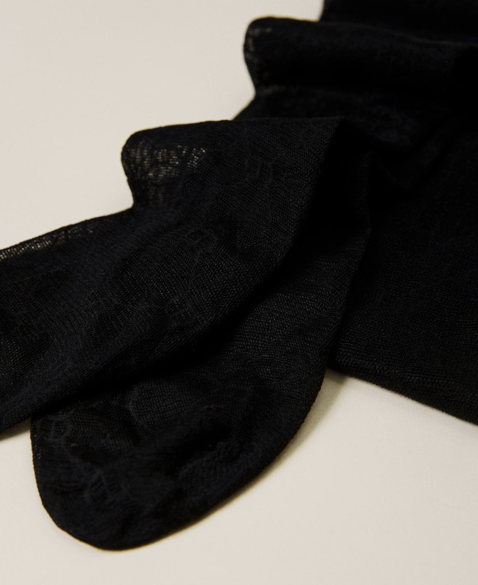 Collant con logo jacquard