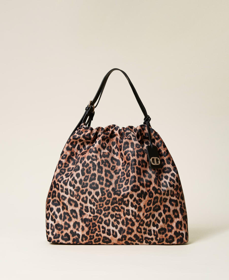 Animal print shopper
