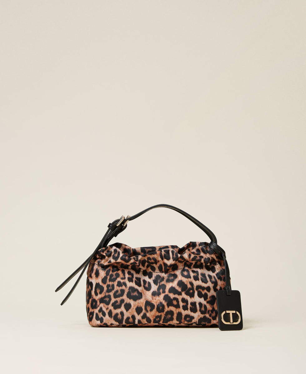 Hobo bag with gathering Woman Patterned TWINSET Milano