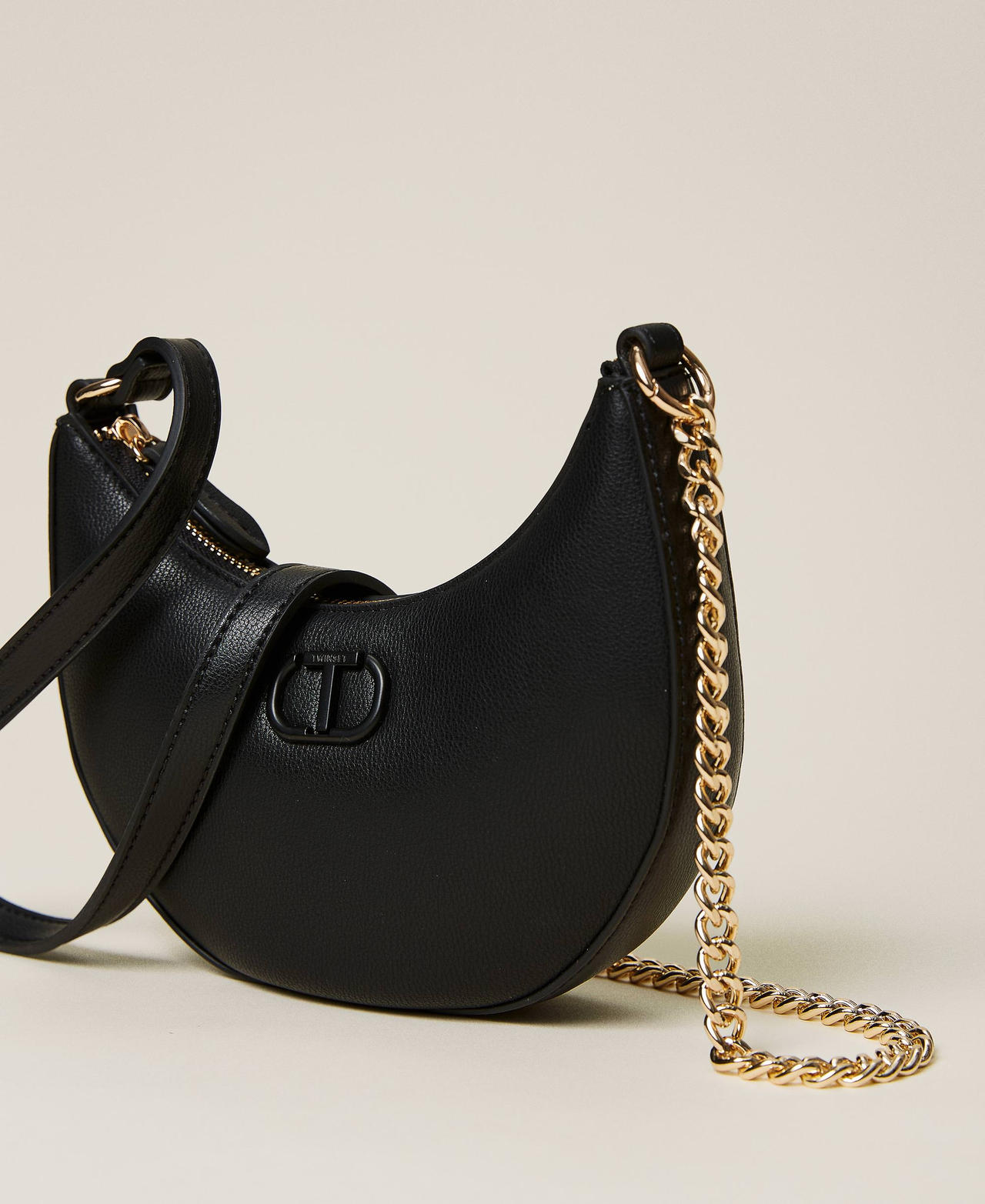 Borsa 'Moon' con tracolla e logo in tono