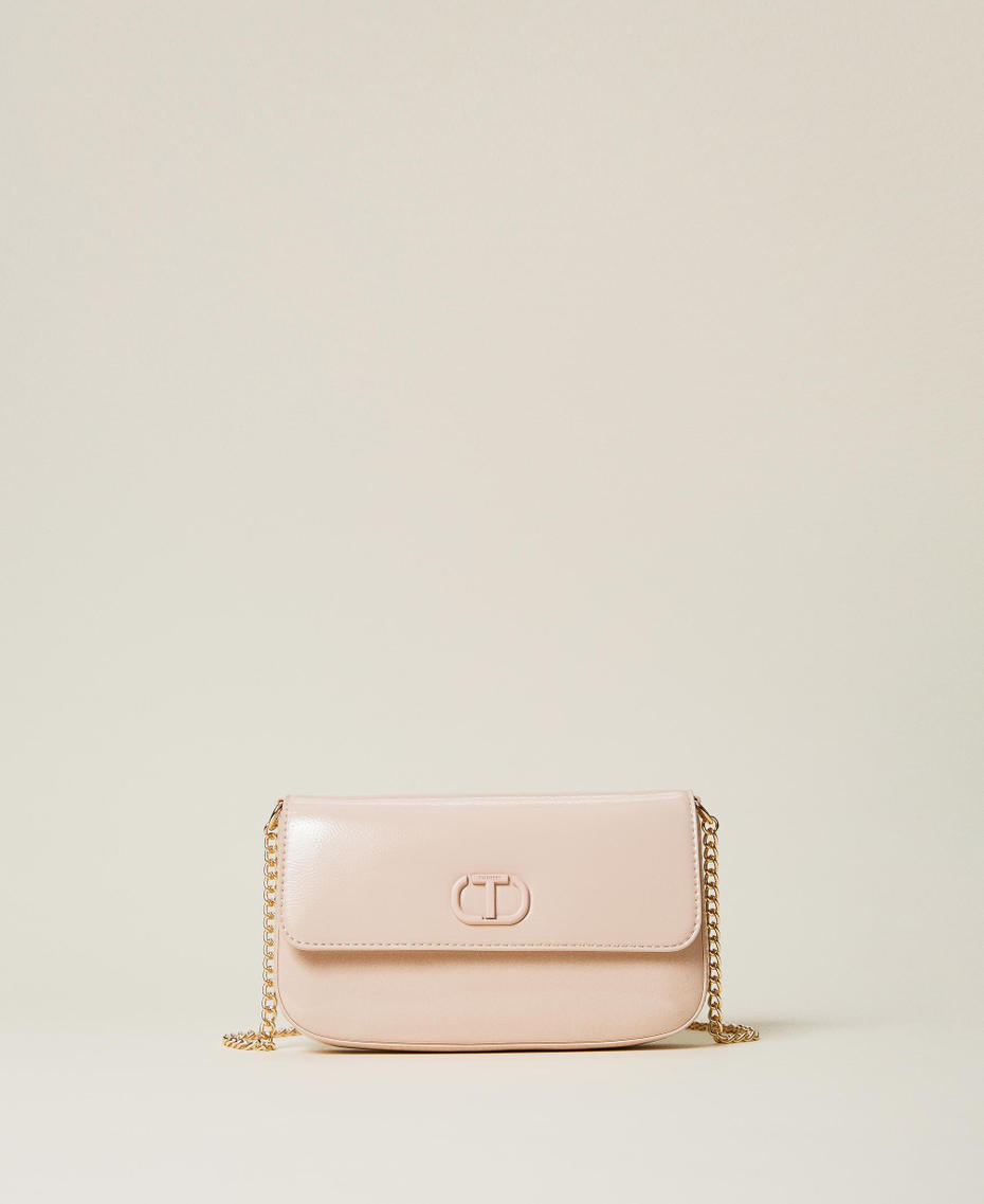 Shoulder bag with tonal logo