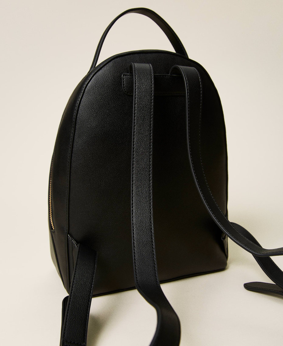 Backpack with logo and strap