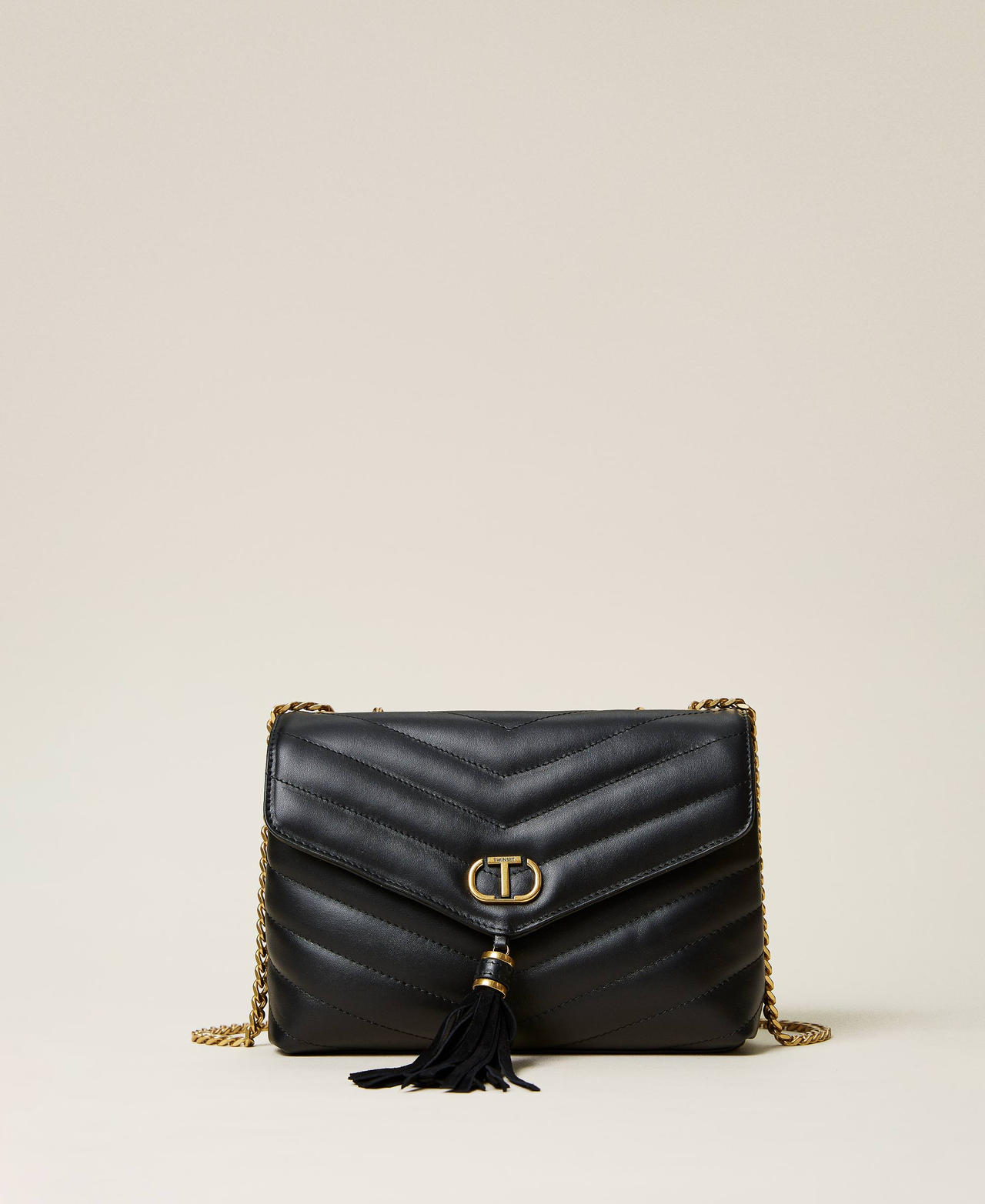 [JILLSTUART]★AMO LEATHER QUILTED SHOULDER BAG JILL by JILLSTUART Stud Brown Tote Leather Shoulder Bag