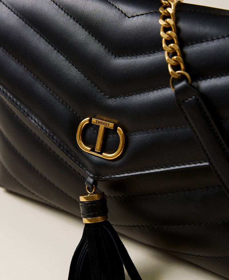 'Dreamy' leather shoulder bag Grape Woman 222TB7411-04