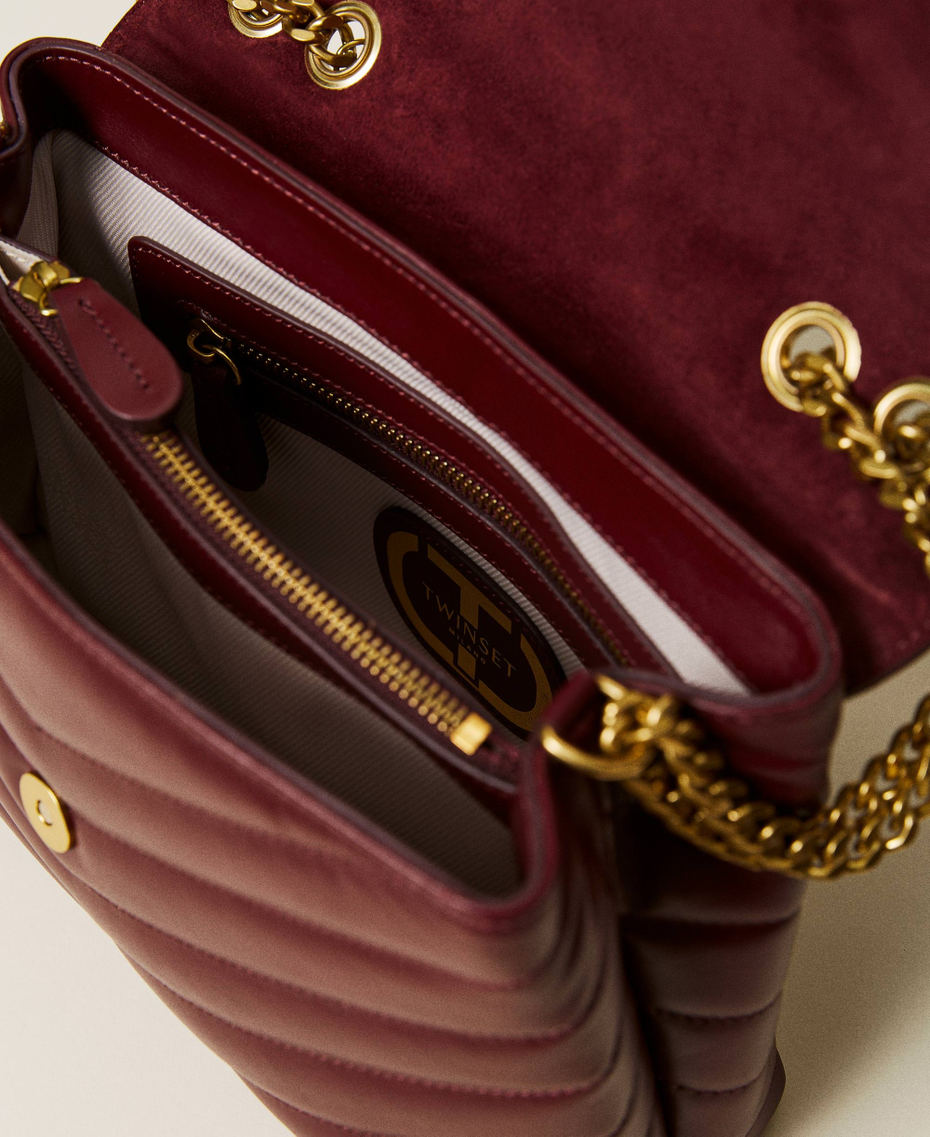 Dreamy leather shoulder bag Woman Red TWINSET Milano