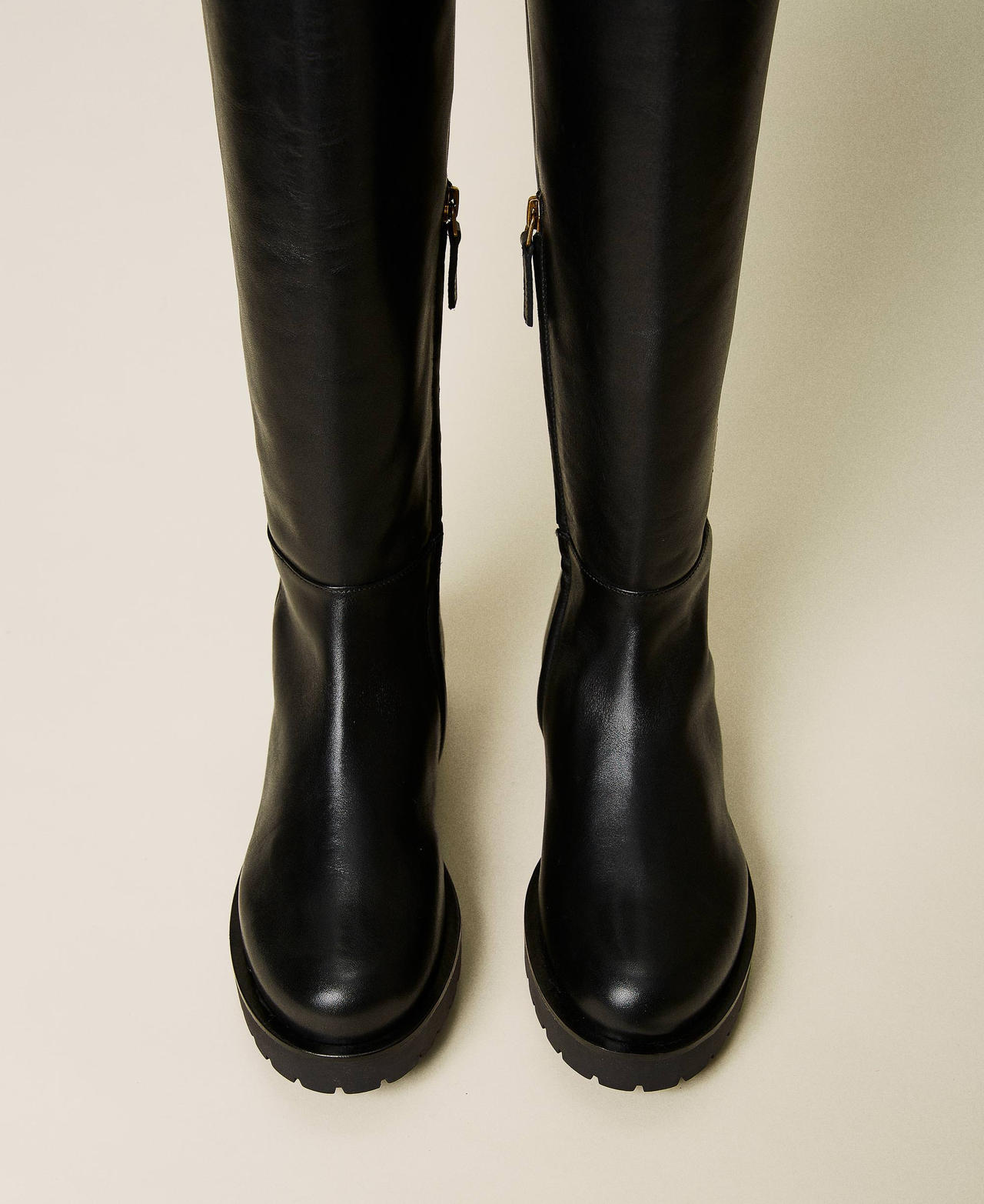 Womens black clearance leather riding boots
