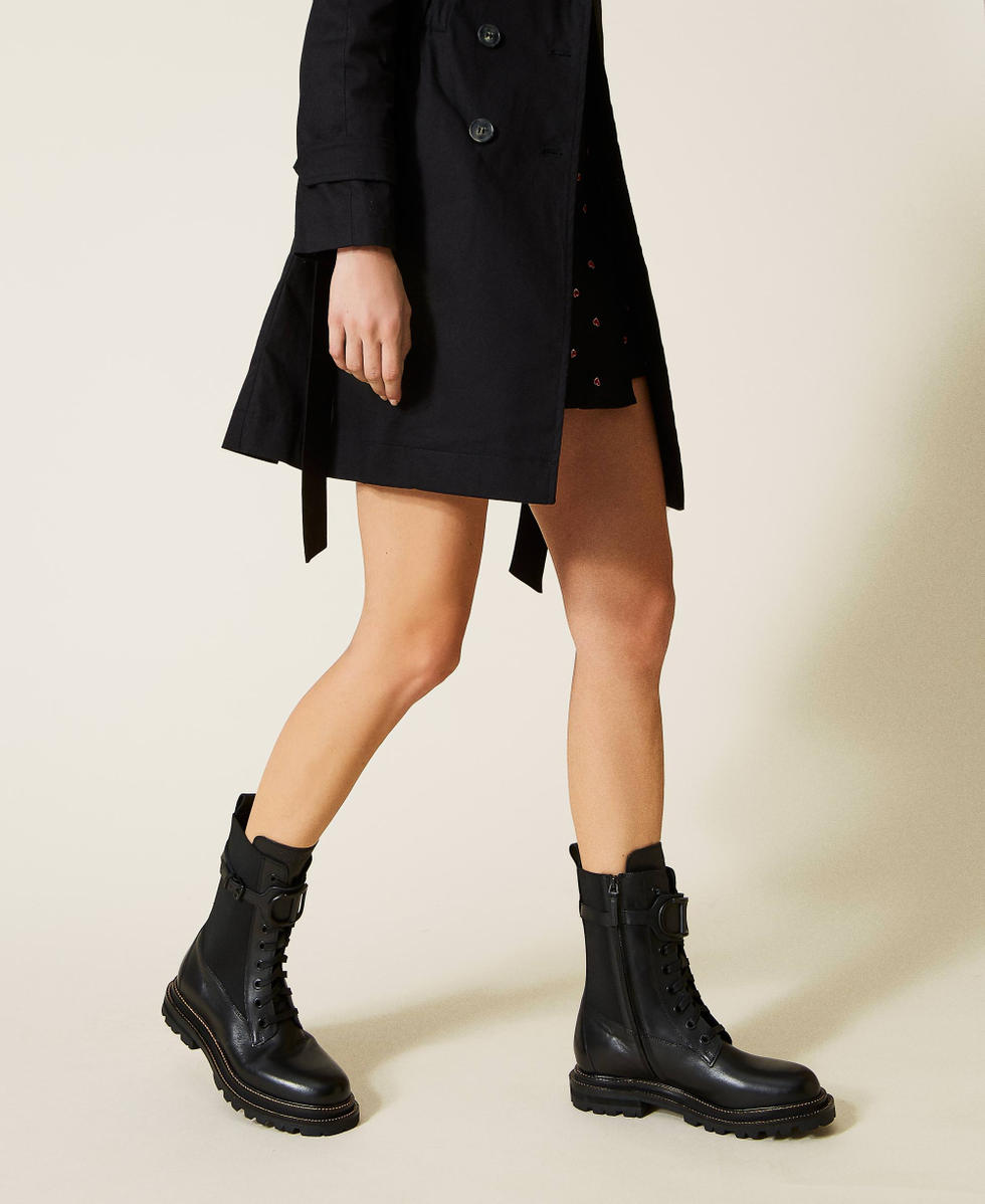 Fabric combat boots deals