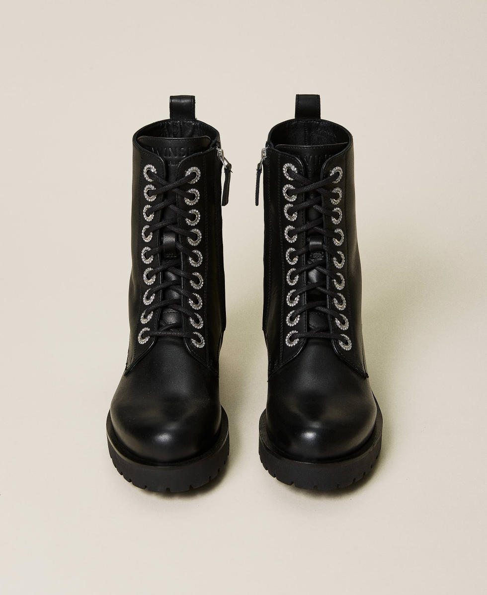 Grid black leather steve madden clearance