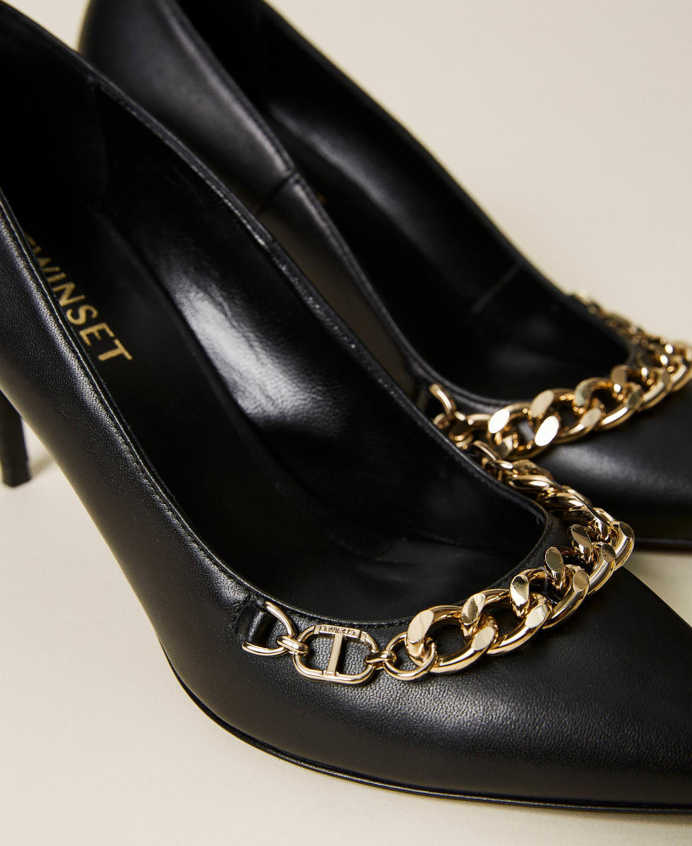 Decollete nere e oro new arrivals
