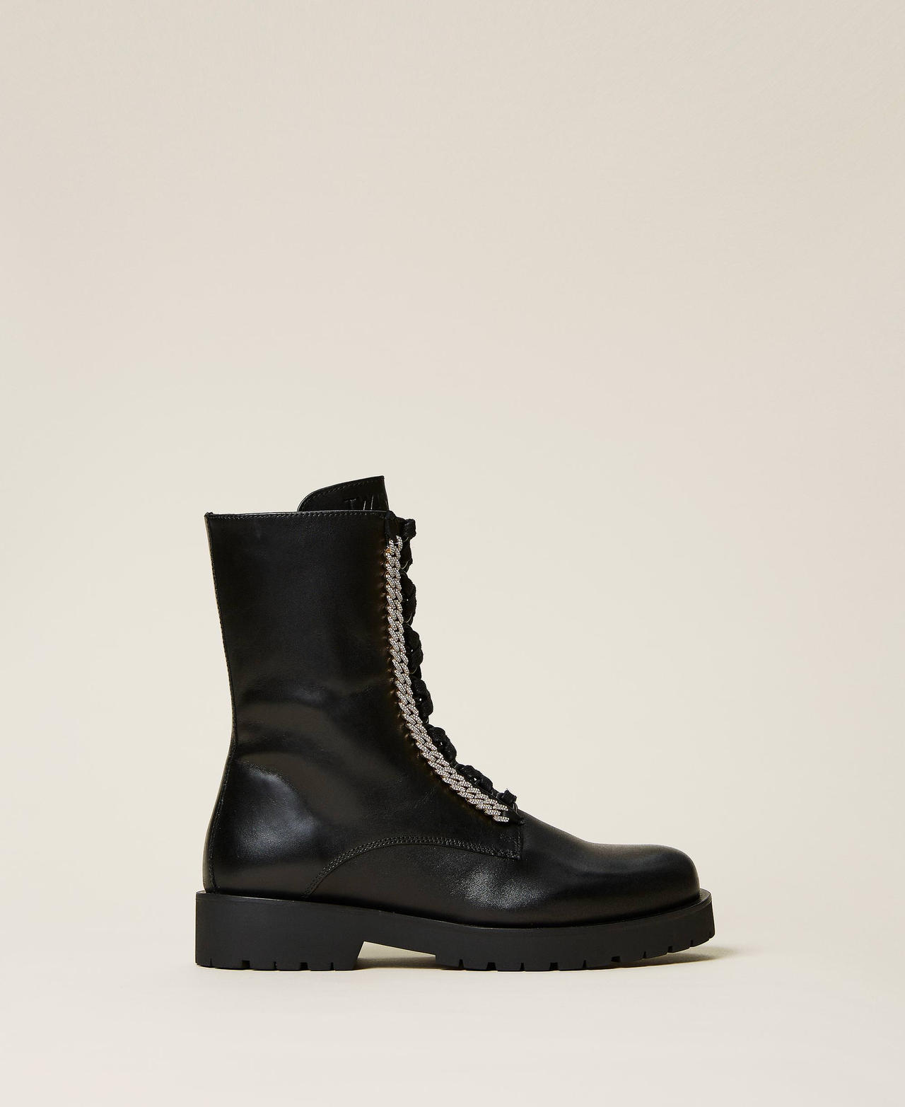 Black rhinestone combat boots sale