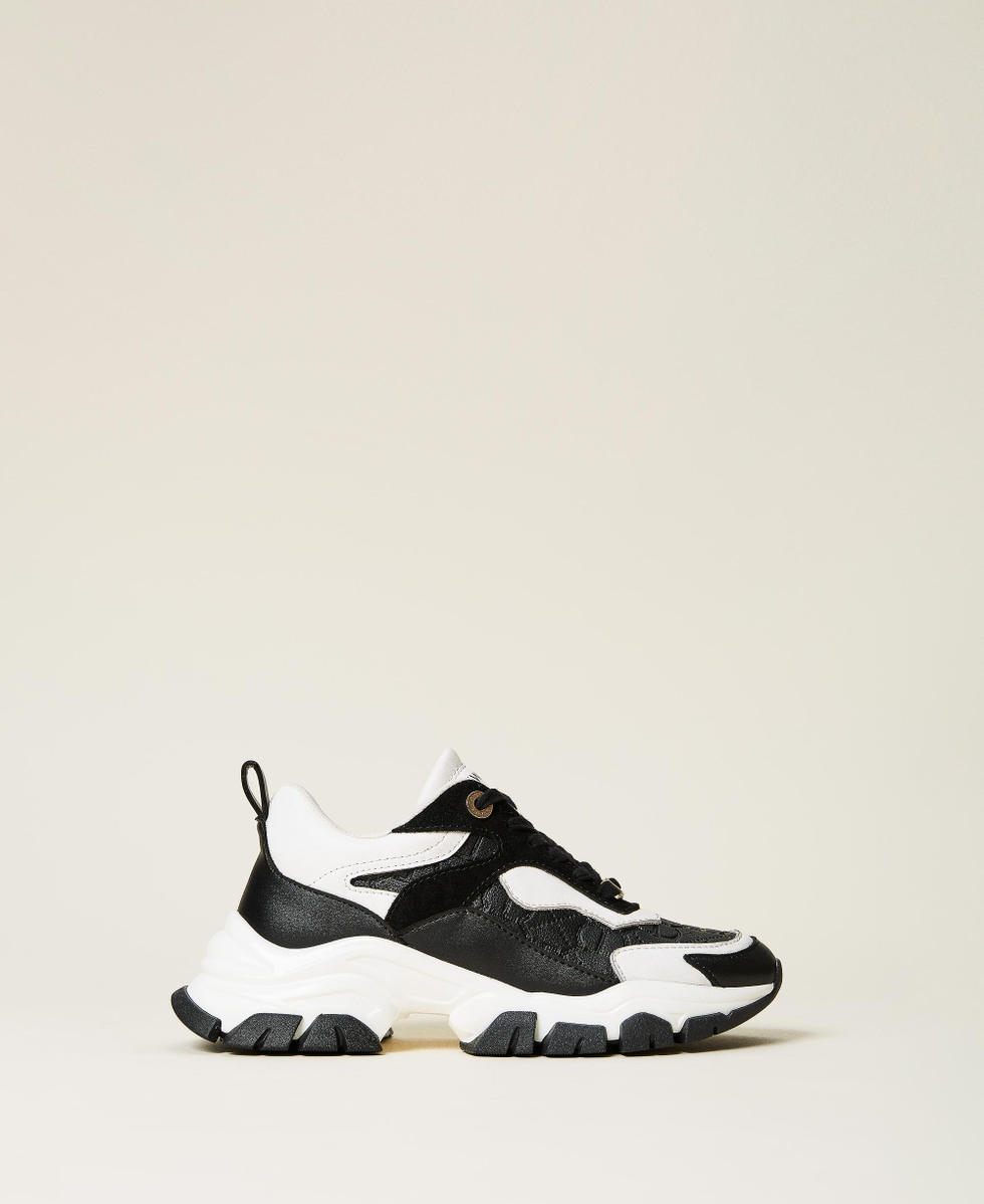 Scarpe running con logo Oval T Donna Nero TWINSET Milano