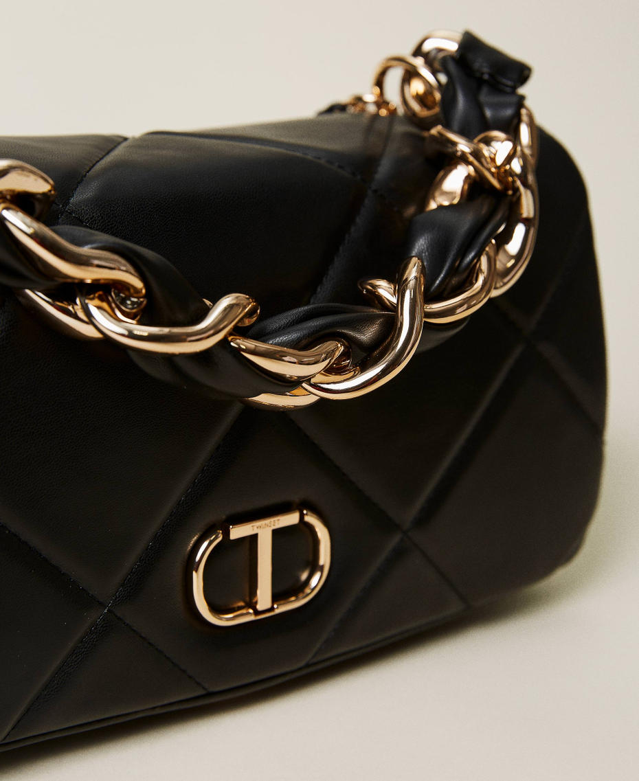Borsa a tracolla 'Chérie' matelassé Nero Donna 222TD8020_00006_03