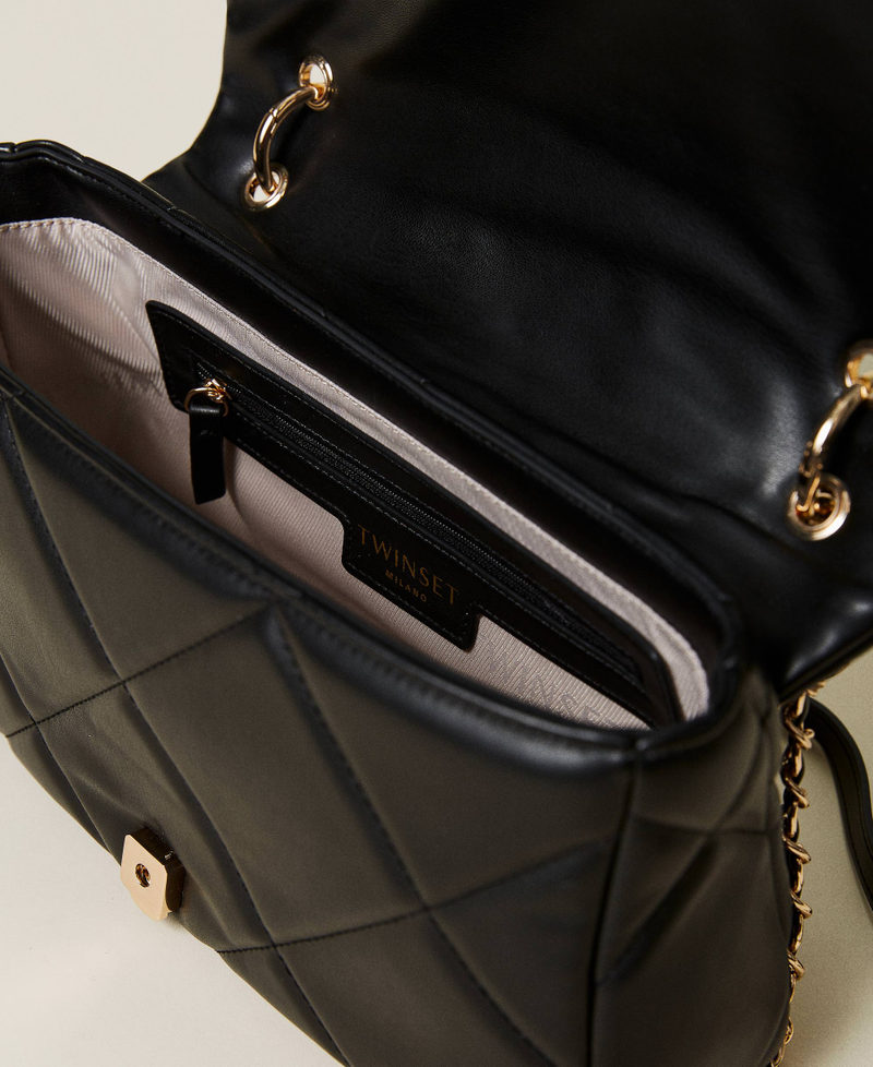 Borsa a tracolla 'Chérie' matelassé Nero Donna 222TD8020_00006_05