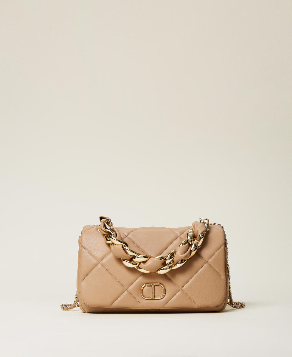 Borsa a tracolla Ch rie matelass Donna Beige TWINSET Milano