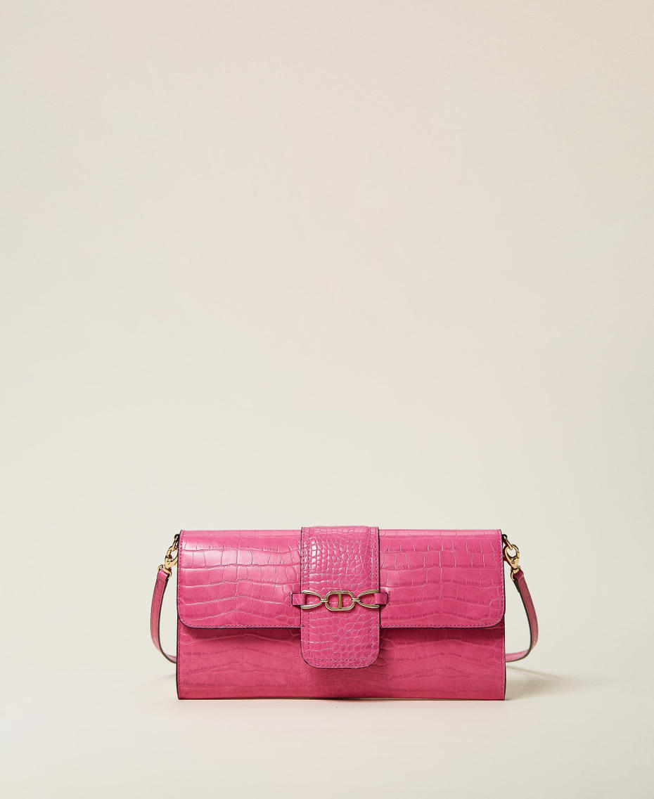 Borsa a tracolla con morsetto Oval T
