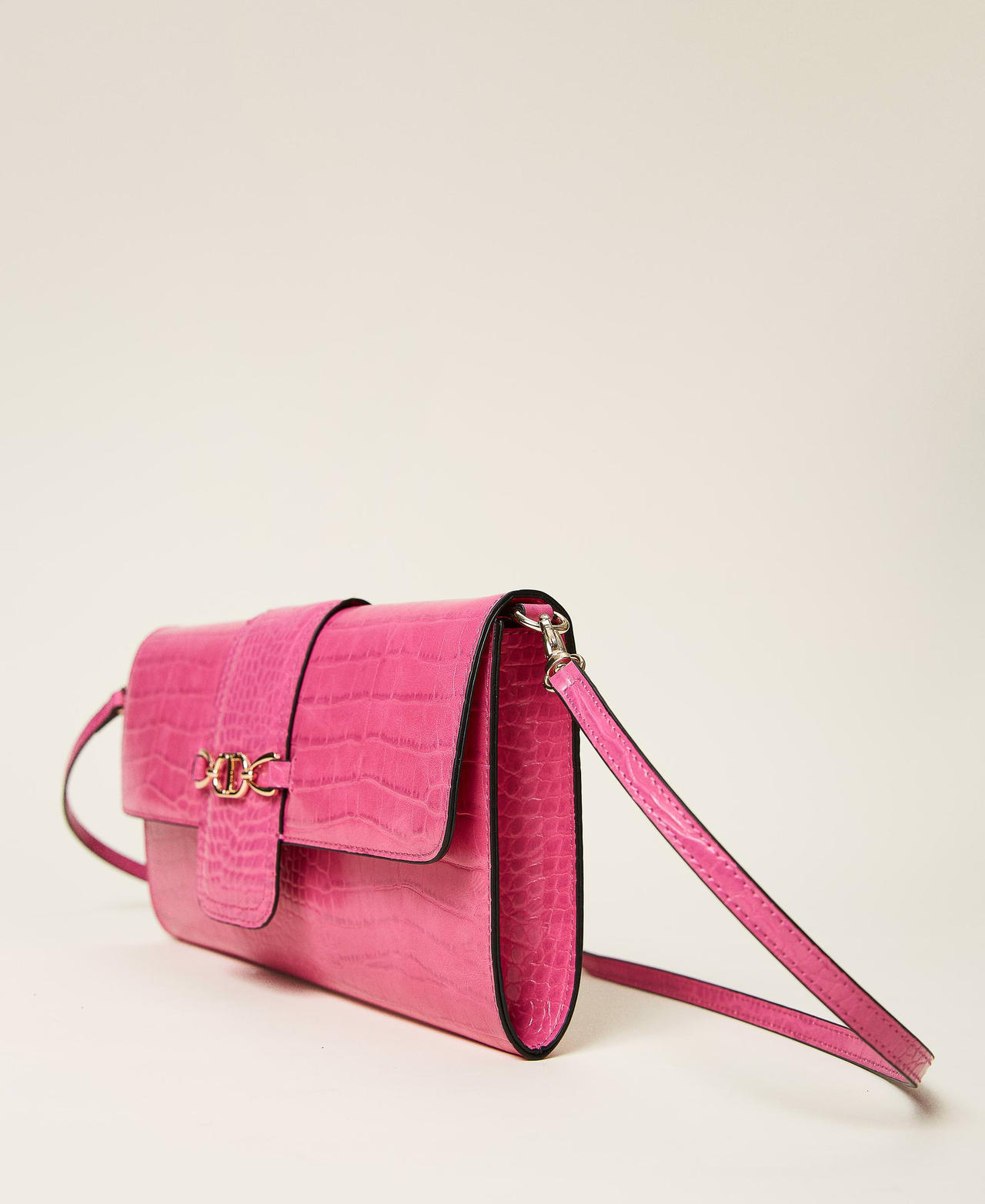 Borsa a tracolla con morsetto Oval T