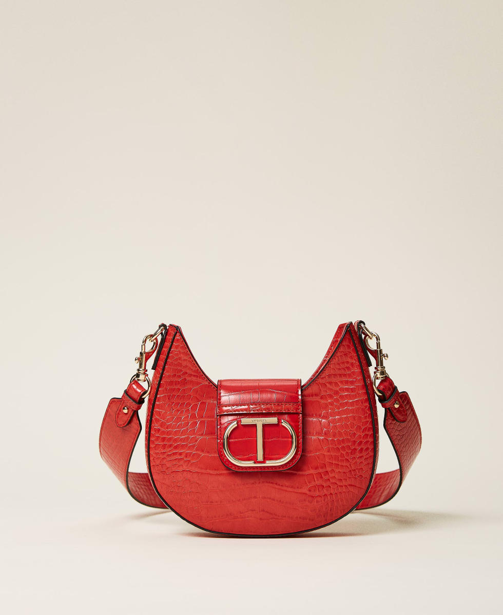Sac bandouliere croco rouge new arrivals