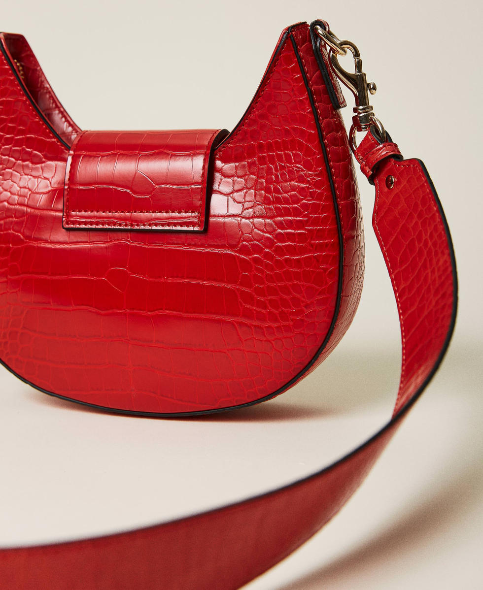 バッグ vintage leather red stitch shoulder bag TWINSET Milano