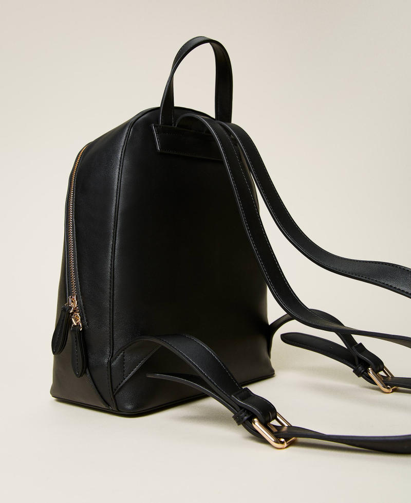 Zaino con maxi logo a fiori