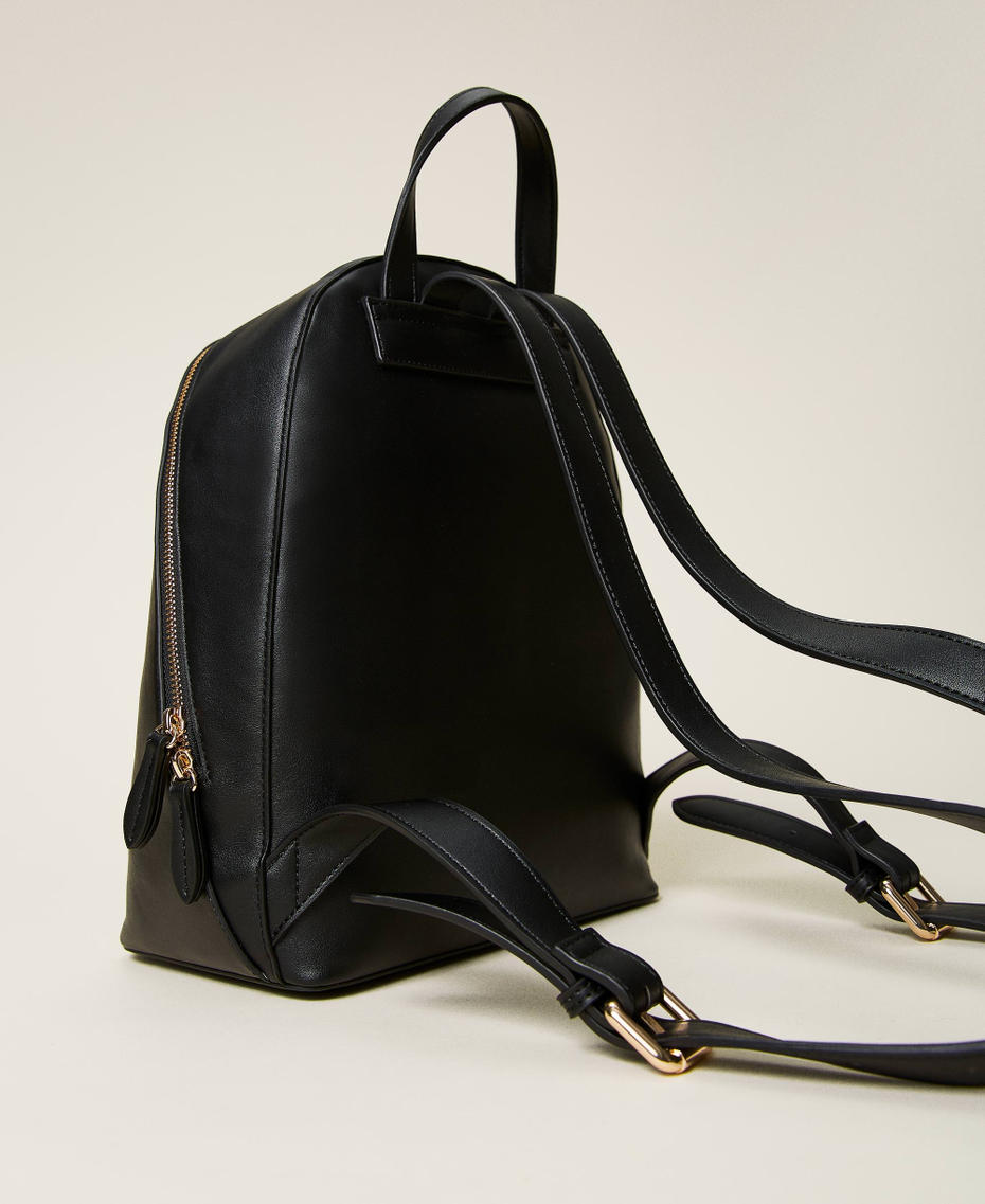 Zaino con maxi logo a fiori
