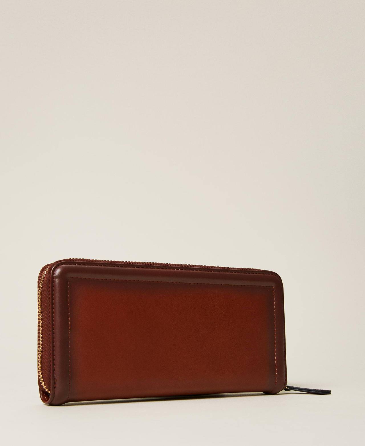 Wallet with fadeouts and logo "Mahogany" Orange Woman 222TD8184_10060_03