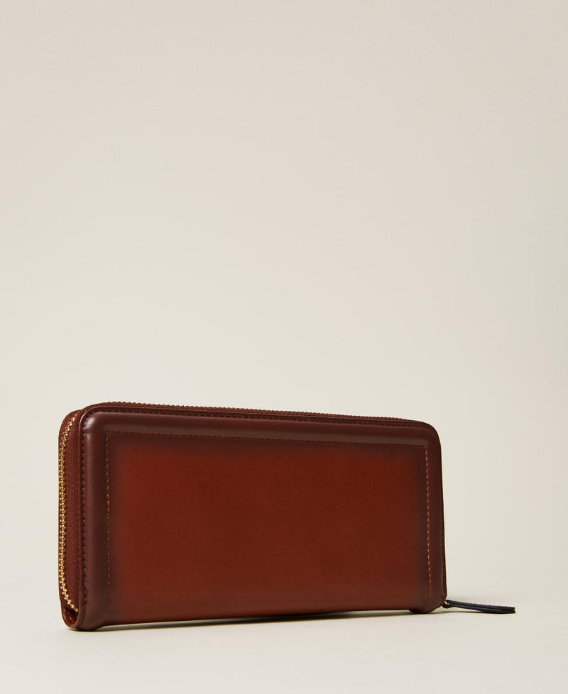 Wallet with fadeouts and logo "Mahogany" Orange Woman 222TD8184_10060_03