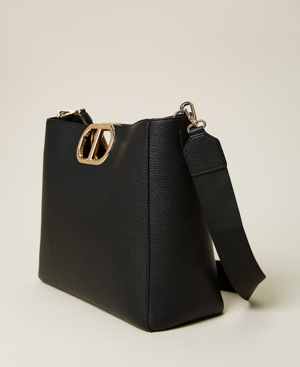 Bolso negro grande mujer sale