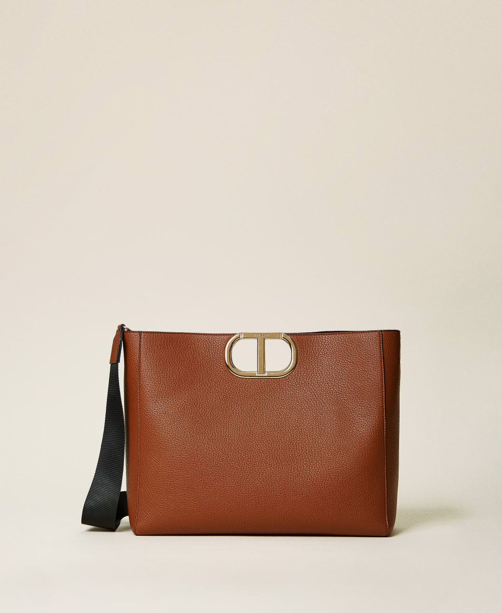 Borsa shopper grande 'Lila' con maxi logo