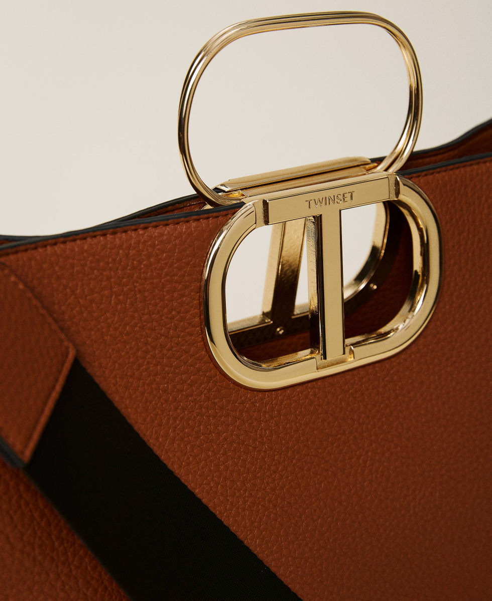 Borsa shopper grande 'Lila' con maxi logo