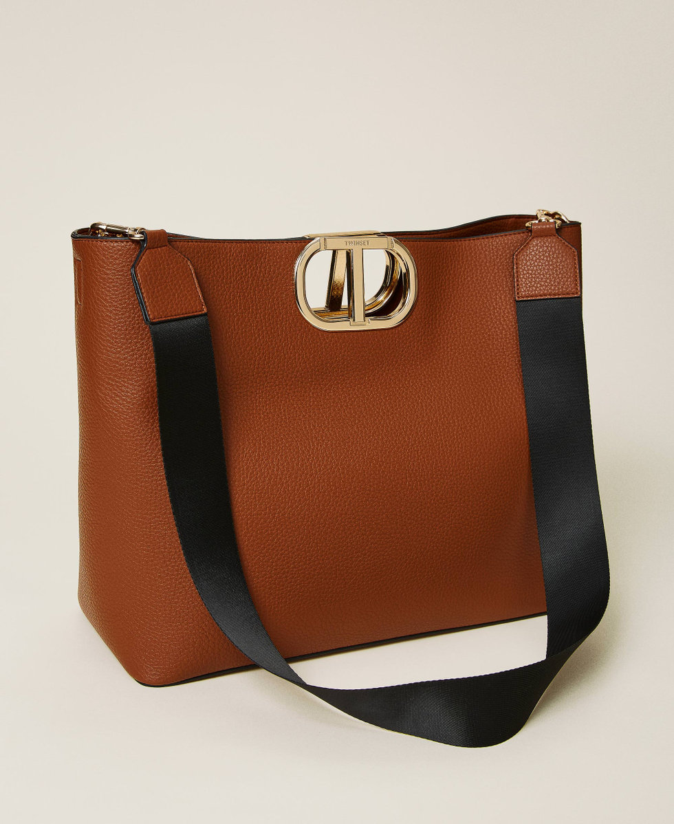 Borsa shopper grande 'Lila' con maxi logo