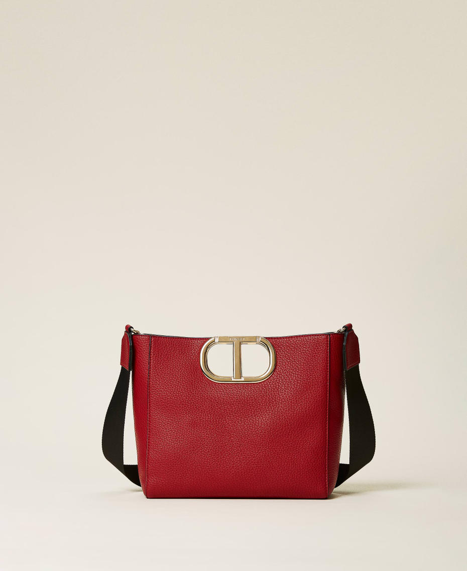Средняя сумка-шоппер Lila с макси-логотипом Красный Мак женщина 222TD8191-01
