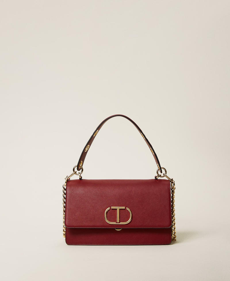 'Naira' shoulder bag with eyelets and logo