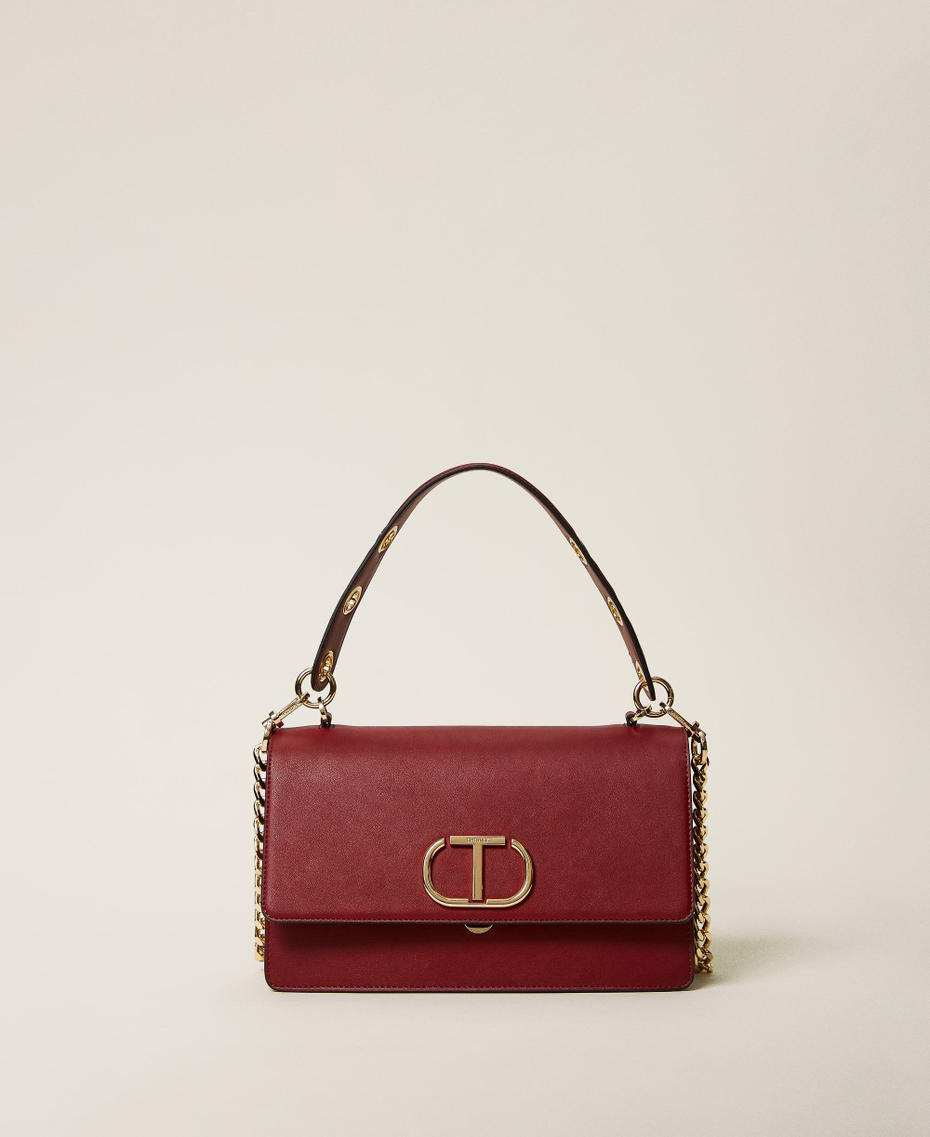 'Naira' shoulder bag with eyelets and logo