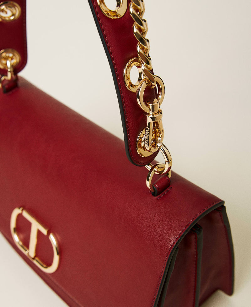 'Naira' shoulder bag with eyelets and logo