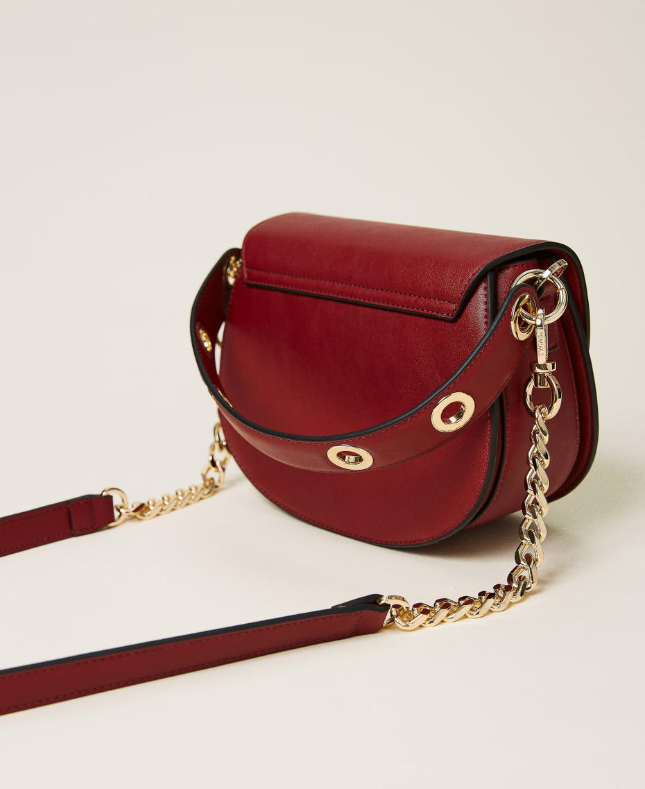 Sac &agrave; bandouli&egrave;re Naira demi-lune avec logo