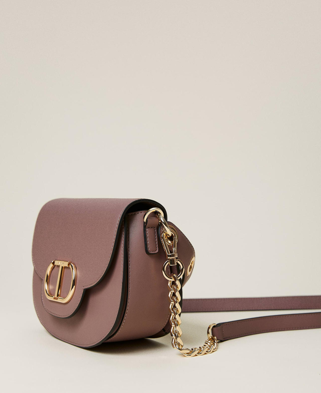 Borsa mezzaluna 'Naira' a tracolla con logo Beige "Terra Del Deserto" Donna 222TD8223_10147_02