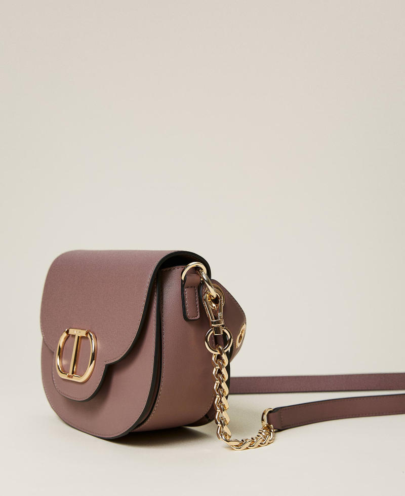 Borsa mezzaluna 'Naira' a tracolla con logo Beige "Terra Del Deserto" Donna 222TD8223_10147_02