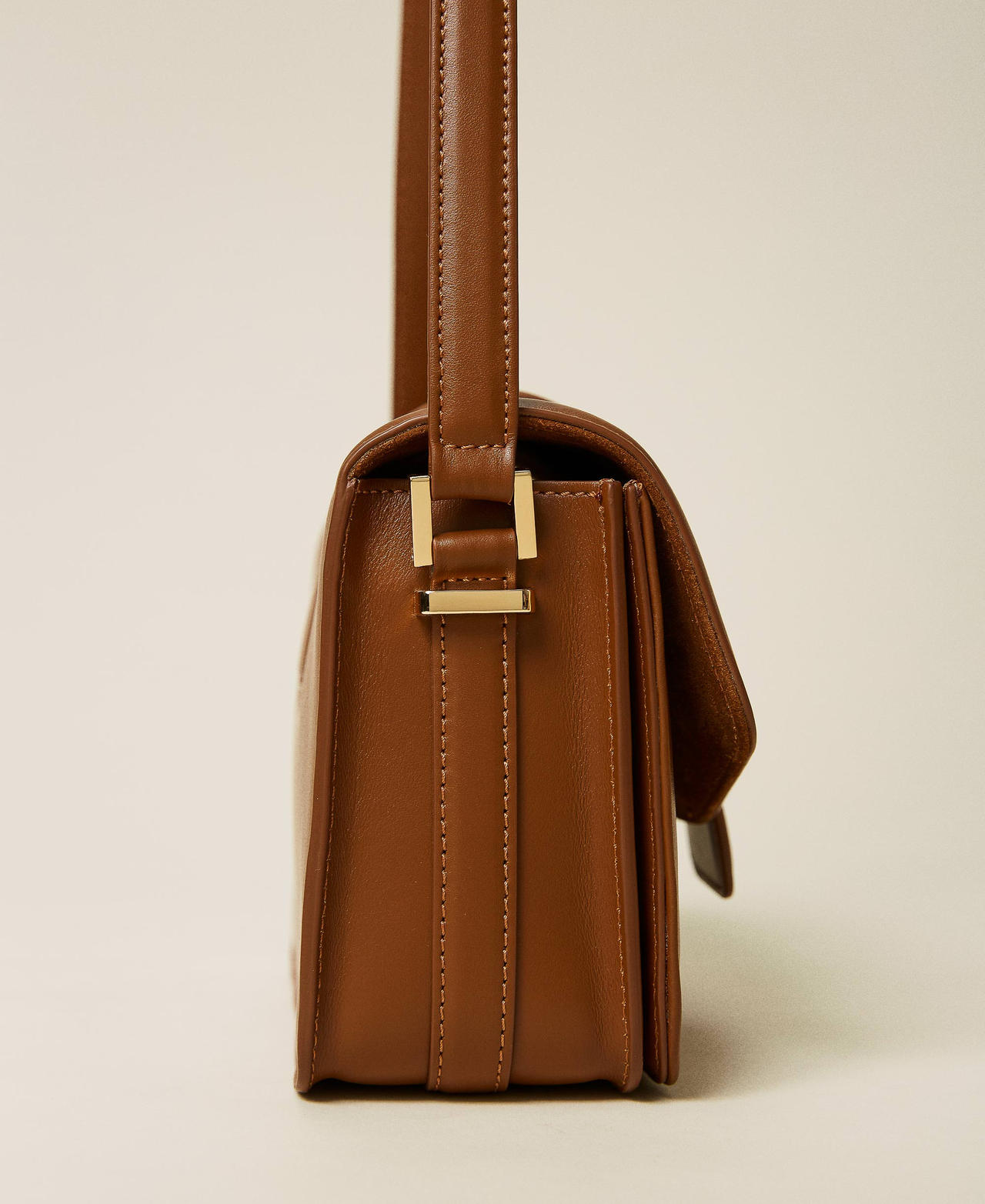 Borsa a tracolla 'Amie' in pelle con logo Marrone "Argan Oil" Donna 222TD8280_10062_03