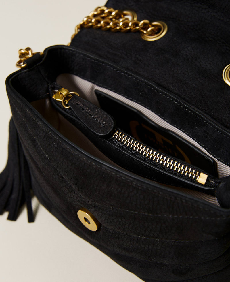 'Dreamy' nubuck shoulder bag Black Woman 222TD8291-05