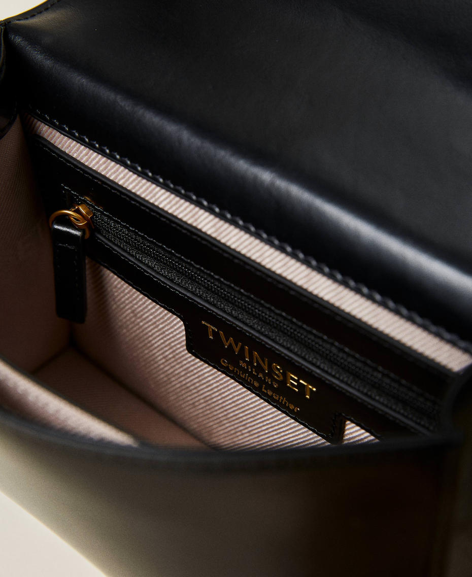 Borsa a tracolla 'Grace' in pelle con catena logo