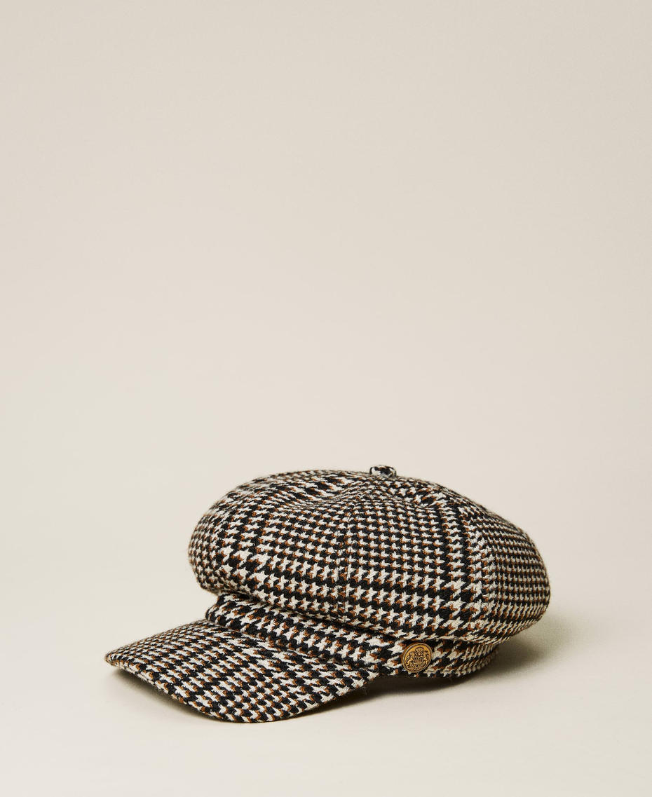 Houndstooth cap