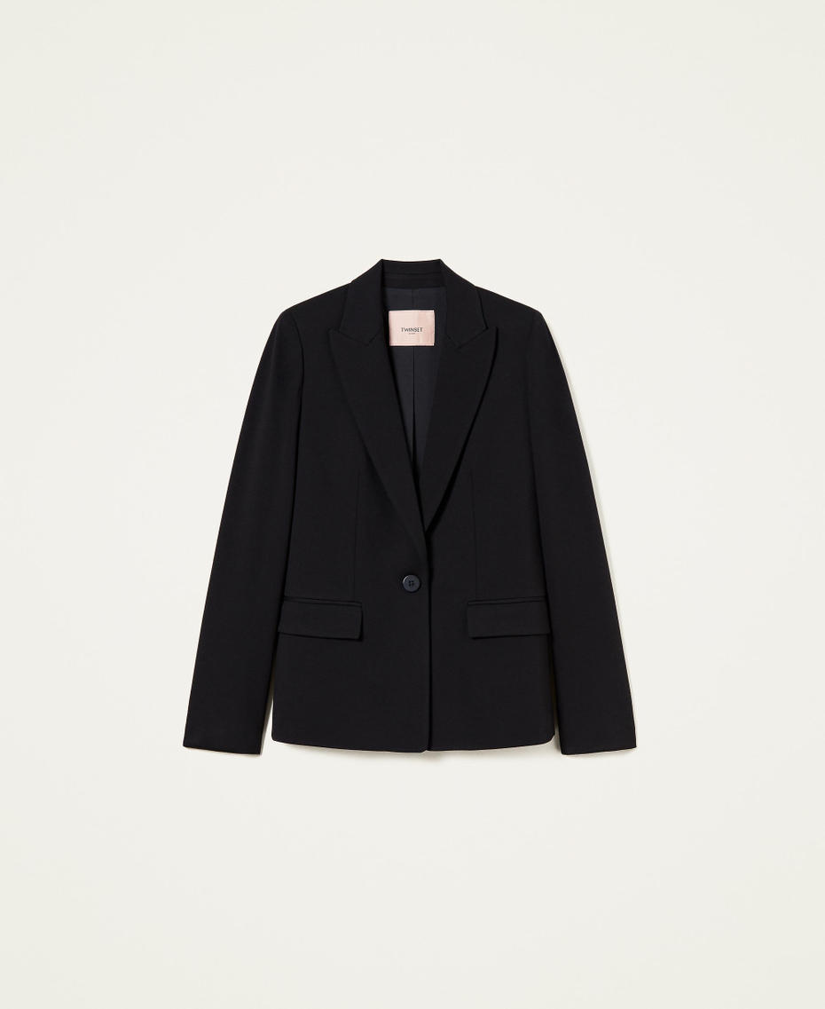Giacca blazer fitted Nero Donna 222TP202D-0S
