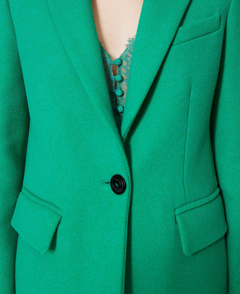 Wool blend coat
