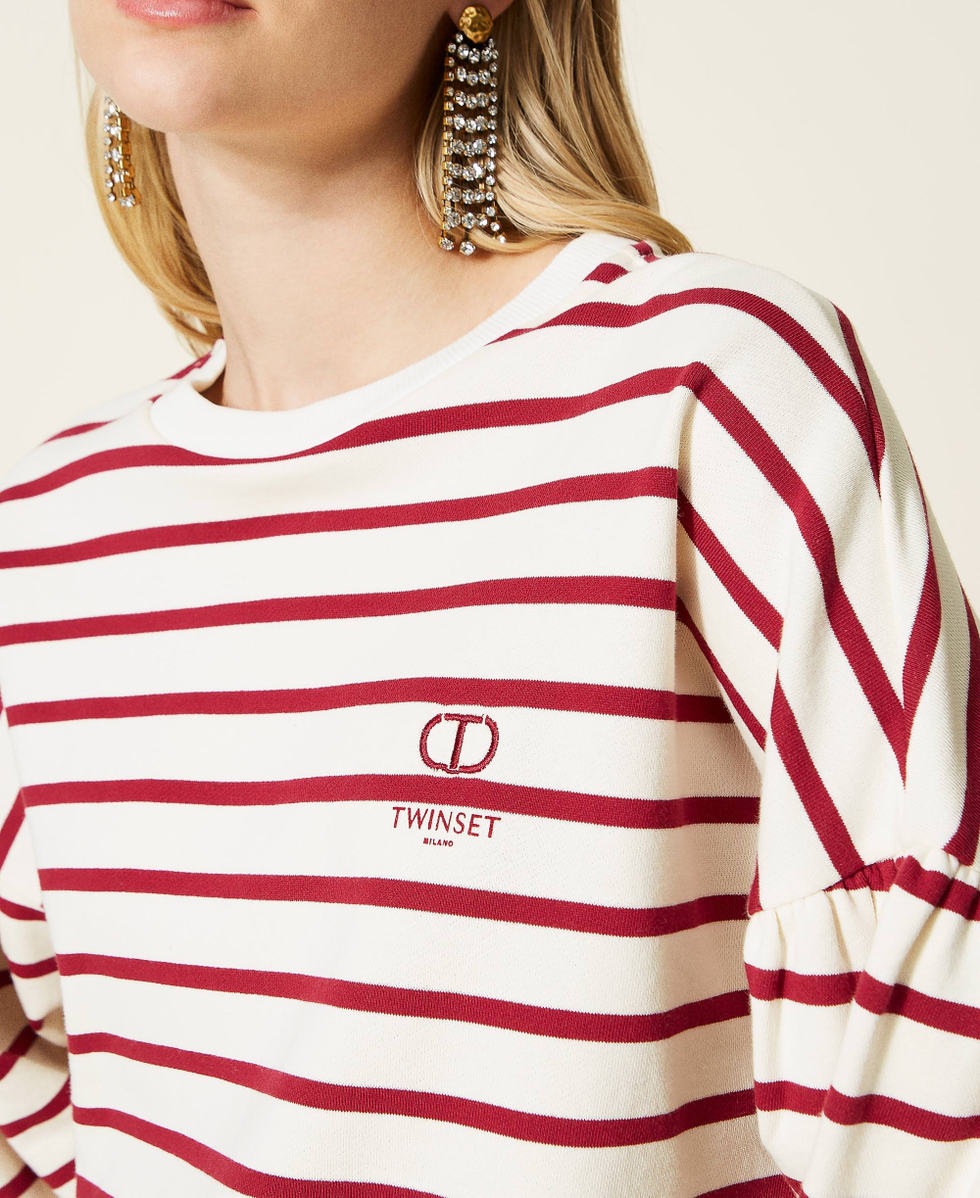 Striped sweatshirt women online