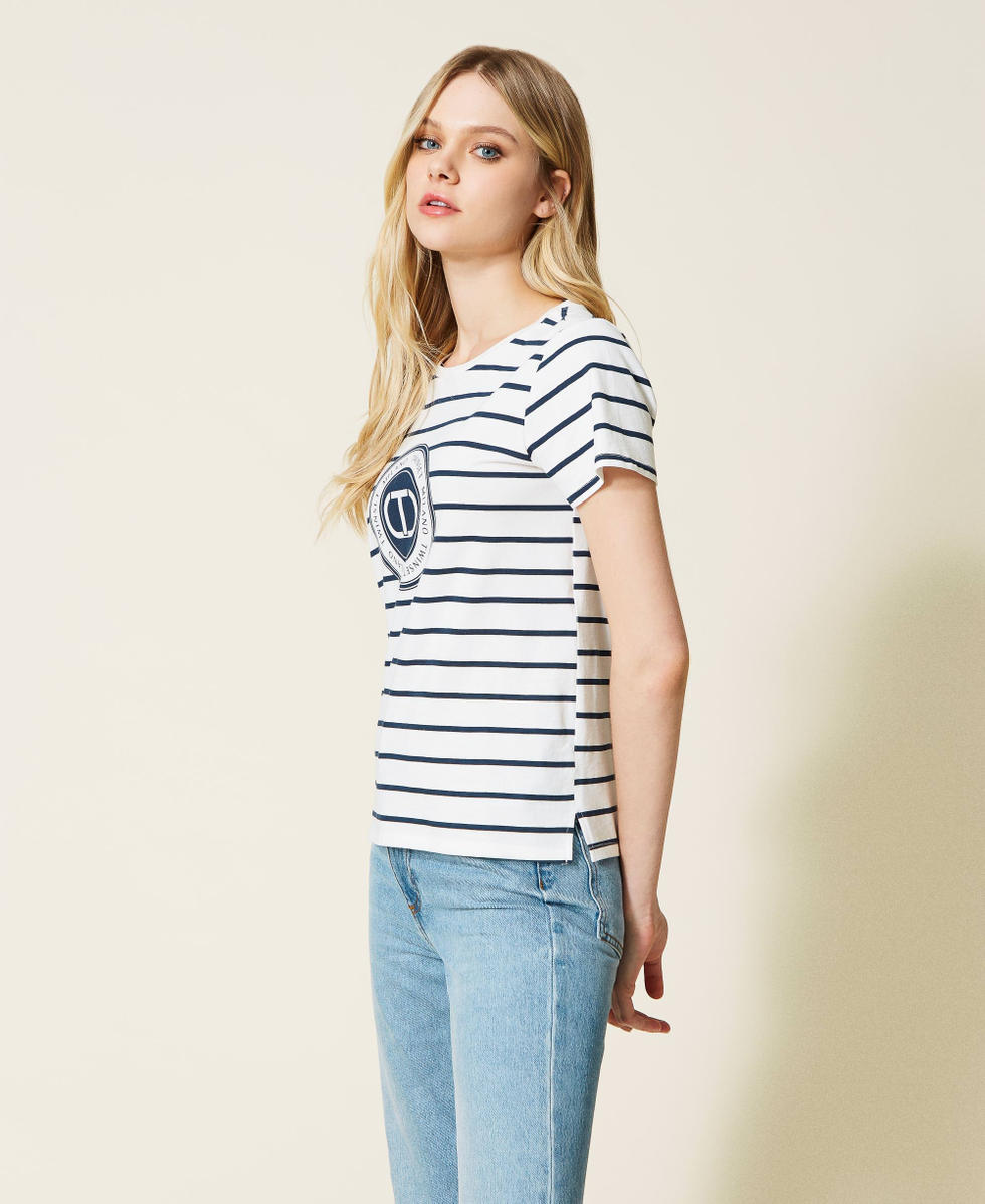Striped t shirt ladies deals