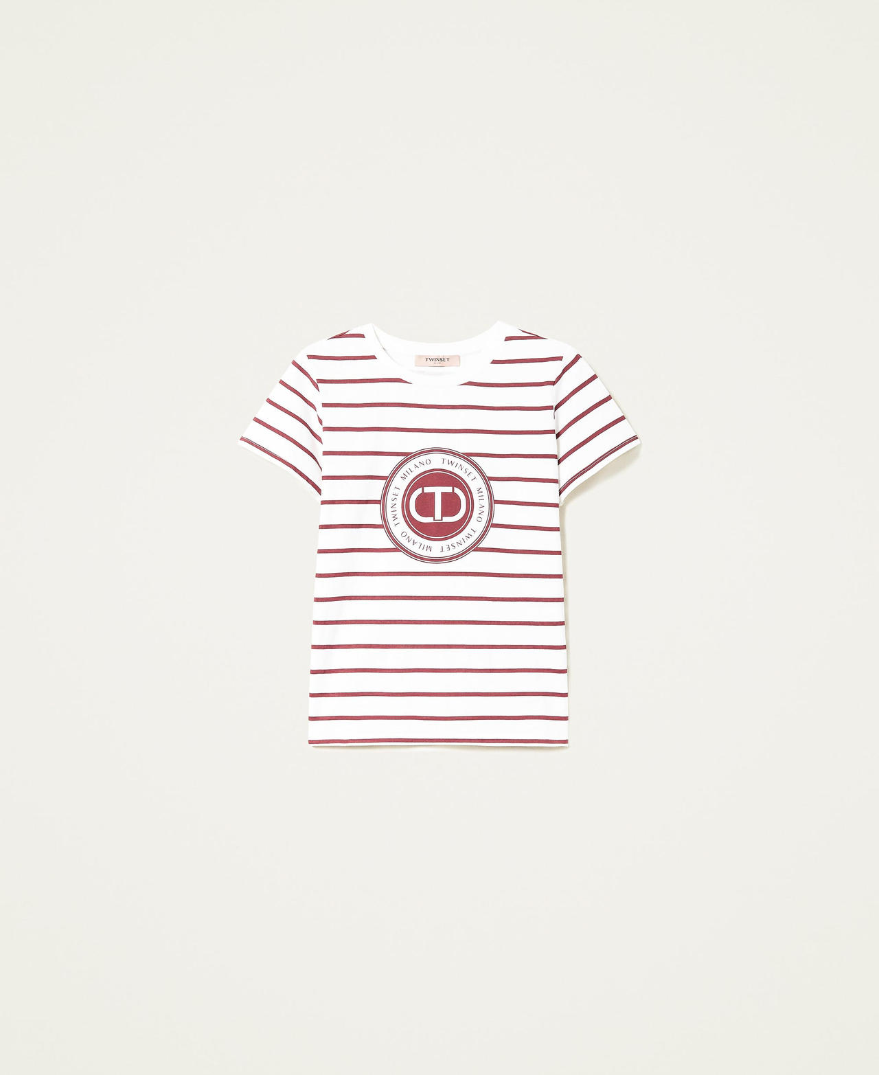 Striped t-shirt with logo