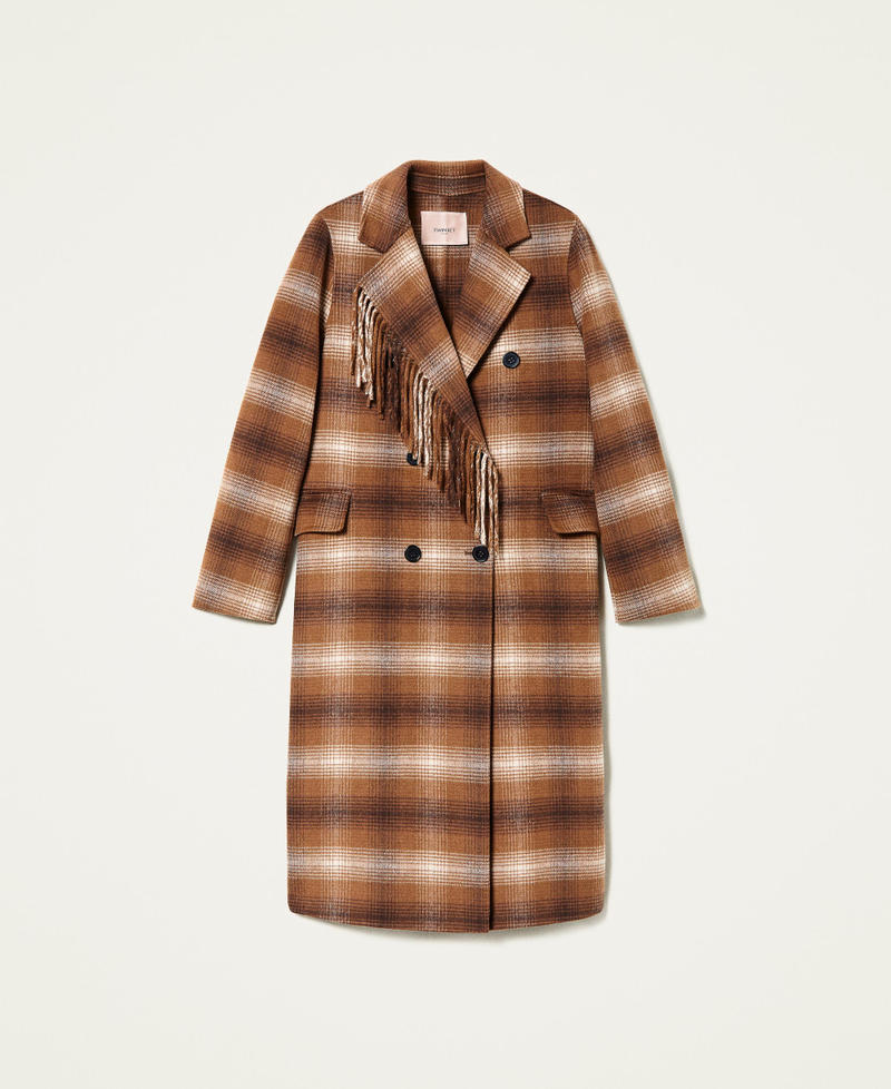 Cappotto in panno double check