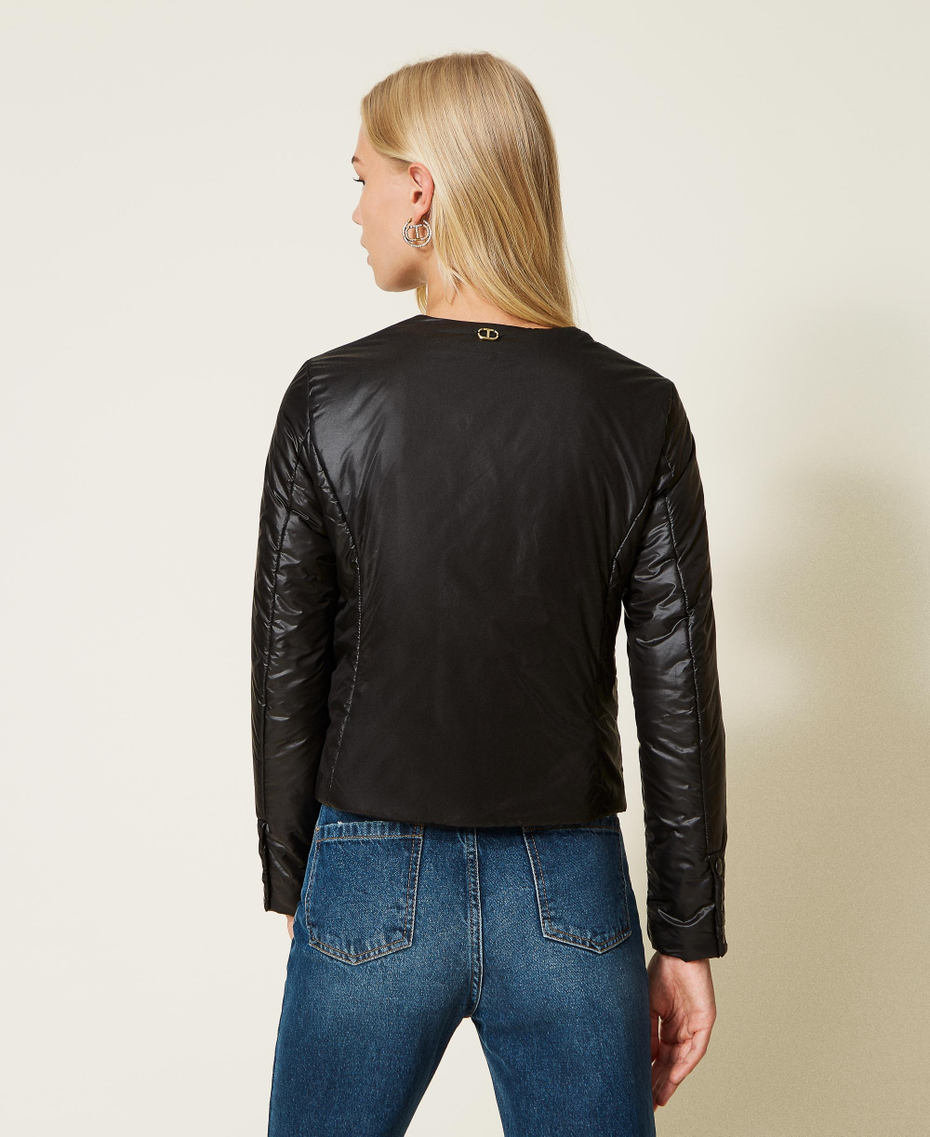 Padded Mandarin collar jacket